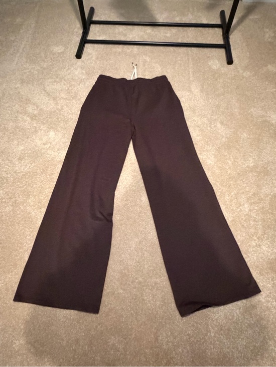 Vuori Pants - Vuori Wide-Leg Drawstring Pants in Chocolate Brown
